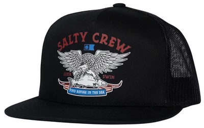 Salty Crew Fly Over Trucker Hat - Black - New - Image 1 of 2