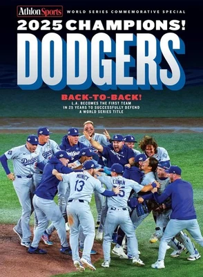 LA Dodgers 2025 World Series Commemorative Magazine Team Cover Variant-PRE ORDER - Image 1 of 4