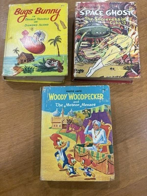 Lot of 3 Whitman  A Big Little Book- Space Ghost, Woody, Bugs #16 , 10, 7 Foto 1 de 4