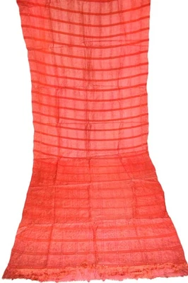 Saris de diseño tradicional lentejuelas bordado trabajo rojo pura seda sari Foto 1 de 4