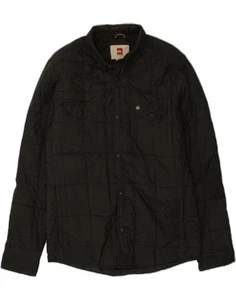 QUIKSILVER Mens Quilted Jacket UK 38 Medium Black Polyester AF23 - Picture 1 of 3