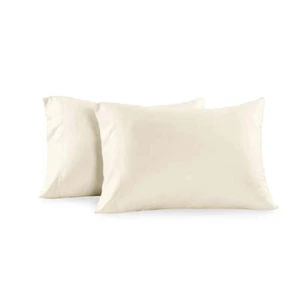 Made in USA- Luxury 250tc Cotton Pillowcase Set, Sateen Woven Pillow Cases - Picture 1 of 5