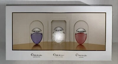 Auténtico cofre para mujer Bvlgari Omnia The Jewel Charms Collection 0,5 OZ x 3 Foto 1 de 4