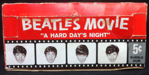 BEATLES Original 1964 Hard Day's Night Topps Chewing Gum Trading Card Box