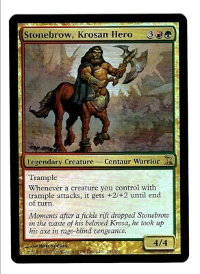 Stonebrow, Krosan Hero Time Spiral Foil Magic MTG - Image 1 of 2