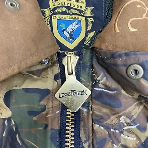 Giacca vintage Lewis Creek uomo S mimetica full zip caccia anatre collezione illimitata - Foto 1 di 24