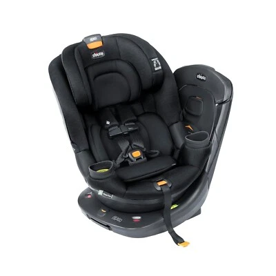 Asiento de coche convertible giratorio Chicco Fit360 ClearTex, caja arrugada negra, nuevo Foto 1 de 4