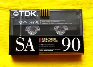 1x TDK SA 90 Cassette Tape 1990 + OVP ++ SEALED ++ - Imagen 1 de 2