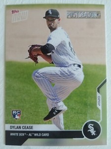 Dylan Cease Postseason RC 2020 Topps Now Team Set Exclusive Short Print