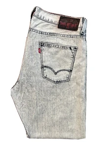 Levi's RED Regular Straight Leg Light Blue Denim Jeans W36 L30 ES 9607 - Picture 1 of 17