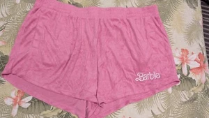 Barbie Pink Terry Cloth Shorts Pajama Lounge Sz 3X NWOT - Picture 1 of 5