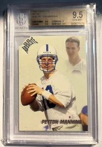 1998 Peyton Manning Absolute Rookie #165 BGS 9.5 Gem Mint RC - Picture 1 of 4
