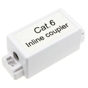 CAT6 / Chat 6 Inline Outil à Sertir Raccord pour Éthernet Lan Câbles en Blanc Go - Photo 1/4