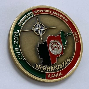 Portuguese contingent RESOLUTE SUPPORT MISSION HKIA IN AFGHANISTAN bronze medal - Picture 1 of 2