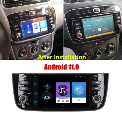 6.2Zoll Android 11 Autoradio GPS Navigation Wifi Für Fiat Punto Linea 2012-2015 - Bild 1 von 4