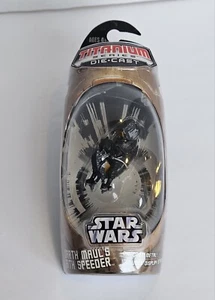 Star Wars Titanium Series Diecast Darth Maul's Sith Speeder Hasbro 2006 NUEVO - Imagen 1 de 12