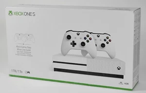Microsoft Xbox One S 2 Controller Bundle,OVP,1TB,4K Blue-Ray,HDR,sealed - Bild 1 von 9