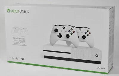 Microsoft Xbox One S 2 Controller Bundle,OVP,1TB,4K Blue-Ray,HDR,sealed - Bild 1 von 4