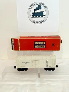 LIONEL 6482 #1 FRIGO AUTO ~SCARSO~VINTAGE ~NUOVO ~BLT-'57 SCATOLA ORIGINALE - Foto 1 di 6