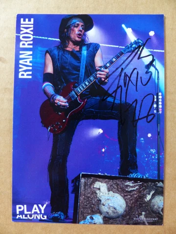 RYAN ROXIE signed Autograph Autographed 4x6 Autograph Card ALICE COOPER Cover