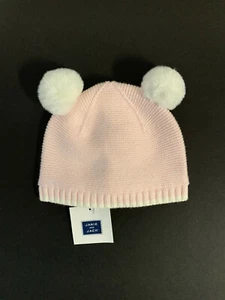 NEW WITH TAG JANIE AND JACK Baby Girls Pom Pom Hat 6-12 Months MSRP $24.00 - Picture 1 of 1