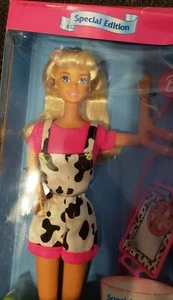 NRFB 1995 Got Milk Barbie Doll Special Edition 15121 Mattel NIB Cow Gift EEH - Picture 1 of 7