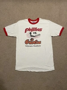 Vtg 1983 Philadelphia Phillies World Series TShirt Large USA Made Single Stitch - Picture 1 of 5