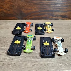 1968 FUNMATE TOY INDY CAR Lot 4 FORMULA RACE w/ LAUNCHERS JAPAN Vintage - Picture 1 of 9