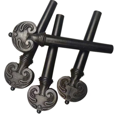 20pcs Carved Violin Pegs, Engraved Ebony wood Violin String tuning Peg Accessory - Image 1 of 4