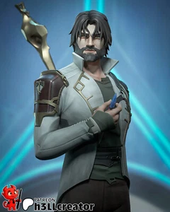 Jayce Figura Stampata in 3D, Arcana da Collezione, Non Dipinta - Foto 1 di 9