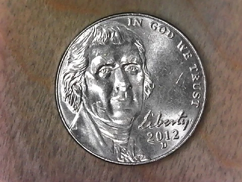 2012 D Jefferson Nickel # 3 Cover