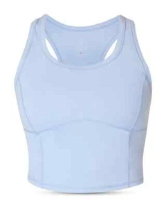 Sweaty Betty Women's All Day Active Cropped Tank Top Size Small Breeze Blue New - Picture 1 of 7