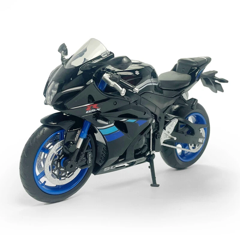 1/12 Suzuki GSX-R1000 Motorcycle Model Diecast Toy Vehicle for Kids Boys Black - Image 1 of 4
