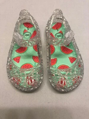 Sandalias Mary Jane de gelatina transparente zapatos previos a la caminata 2 3 4 5 6 12 bebés niñas Foto 1 de 4