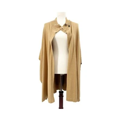 Suéter poncho Banana Republic Factory camelo pescoço simulado M/G médio grande - Imagem 1 de 4