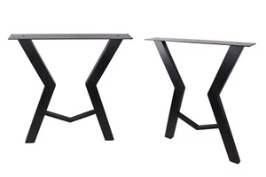 2 x 28" Dining Table Legs,Industrial kitchen Steel legs, Office Table Legs,Black - Picture 1 of 9