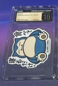 Pegatina Snorlax B-SIDE LABEL - Exclusivo Centro Pokémon Cgc Prístino 10 - Imagen 1 de 1