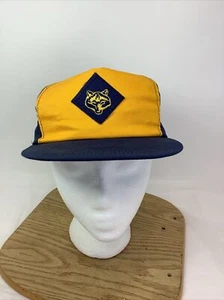 Cub Scouts Youth Baseball Cap Hat Size S/M USA Blue Yellow Block Snap Back - Picture 1 of 8