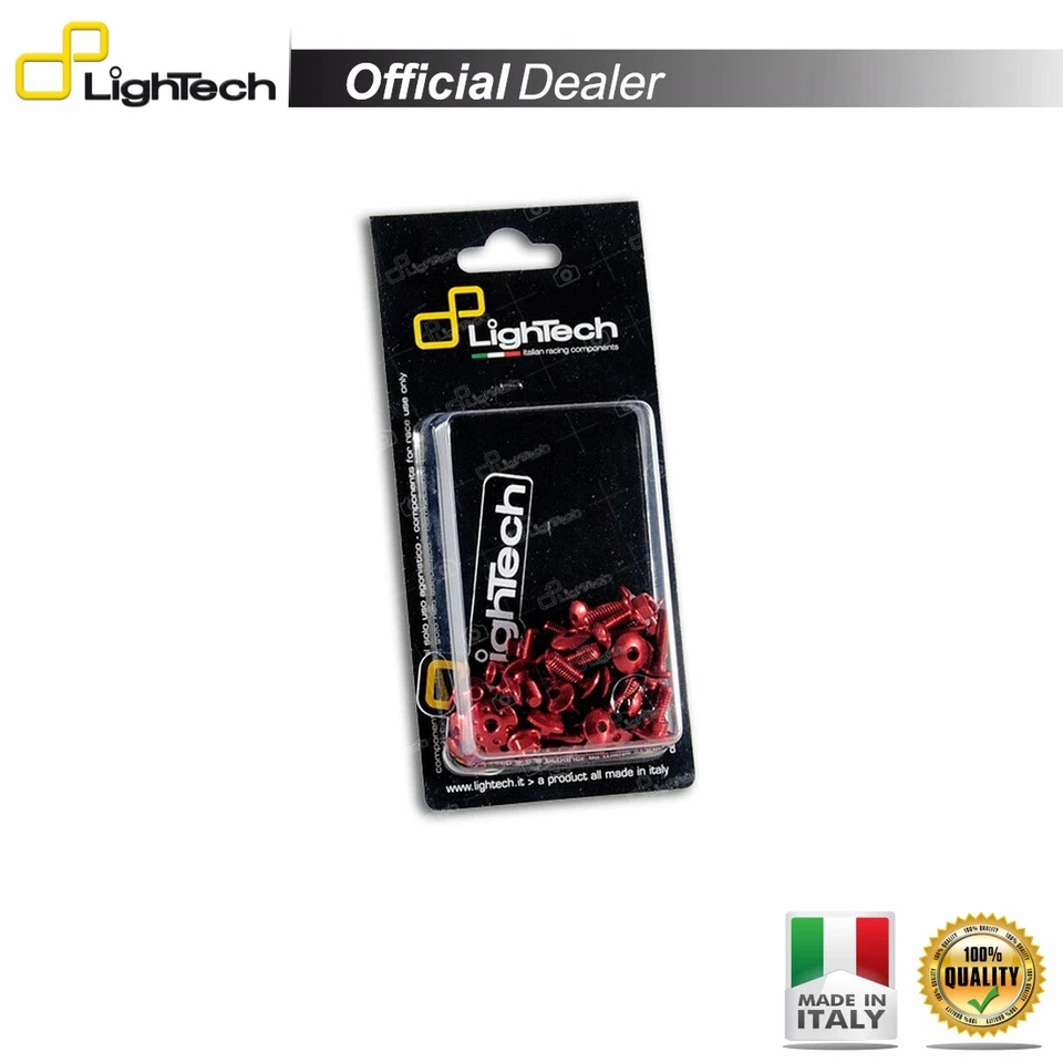 LIGHTECH KTY3ROS RED TANK SCREW KIT Yamaha 321 YZF R3 2015-2017 - Image 1 of 1