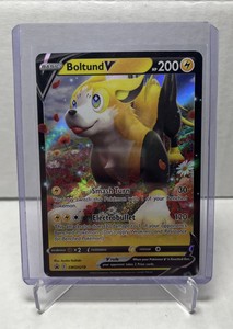 Boltund V SWSH219 Pokémon Card Black Star Promo Holo Full Art Box Collection