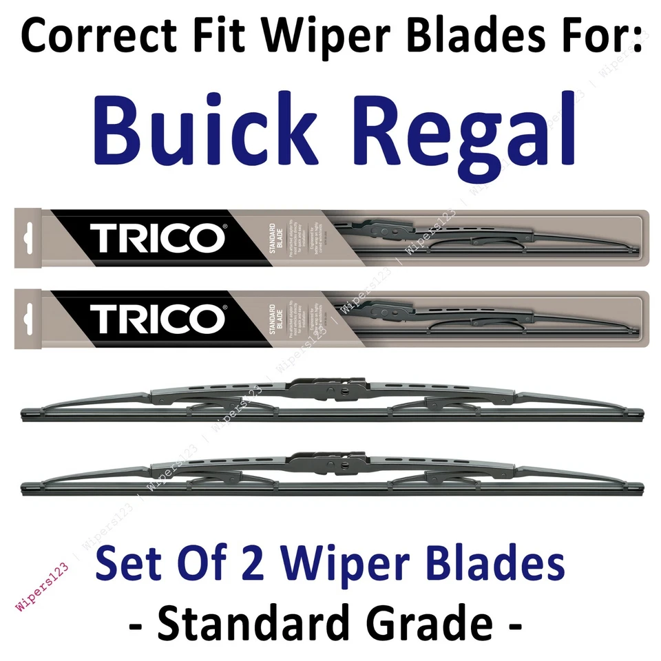 Wiper Blades 2-Pack Standard Wipers - fit 1988-1996 Buick Regal - 30200x2 - Image 1 of 1