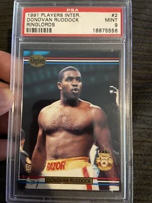 1991 Boxing Players INTL Ringlords 2 donovan ruddock Psa 9 Rookie pop 10 higher - Image 1 of 2