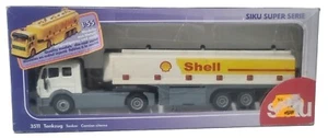 Rare Siku 1:55 1:50 3511 Mercedes SK Tankwagen Shell Tanker White Yellow Stripe - Picture 1 of 6