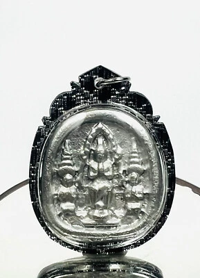 Plata LEKLAI Pra YOD KHUN PON VICTORIA Potente Piedra Mágica AMULETO Señor de la Guerra Ganar Foto 1 de 4