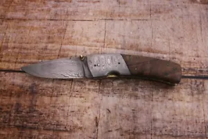 Handgefertigtes Damastmesser Klappmesser 21 cm Holzgriff Sammlerstück - Bild 1 von 5