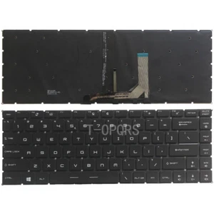 US Tastatur mit Hintergrundbeleuchtung schwarz für MSI GS65 Stealth Thin 8RE/GS65 Stealth Thin 8RF - Bild 1 von 6
