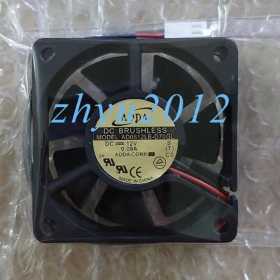 1pc ADDA AD0612LB-D70GL 12V 0.09A 6015 6CM 2-wire Cooling Fan - Image 1 of 2