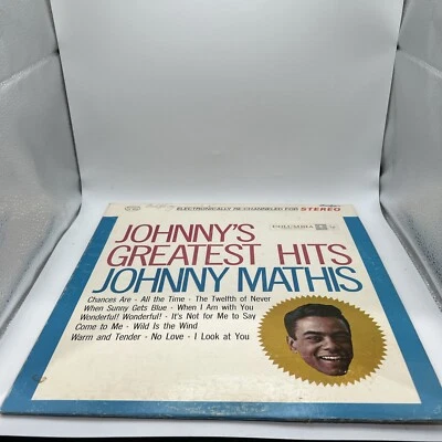 JOHNNY  MATHIS 'GREATEST HITS' ORIGINAL LP VINYL  ALBUM - Image 1 of 4