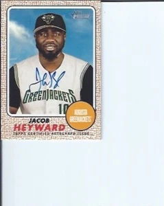 Autógrafo de Jacob Heyward 2017 Topps Heritage Minors - Imagen 1 de 1