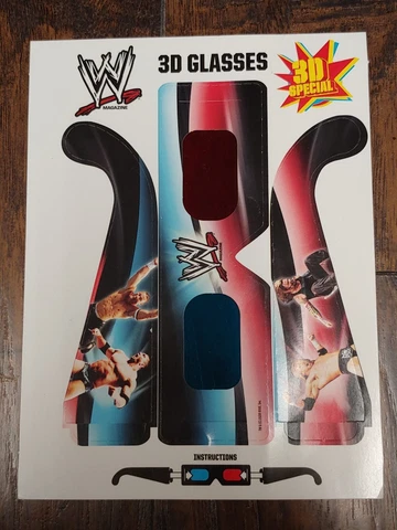 2008 WWE Magazine 3D Special Issue 3D Glasses Cover